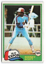 1981 Topps #539 Rodney Scott Montreal Expos
