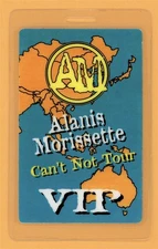 Alanis Morissette 1995 Can't Not Tour VIP Laminated Backstage Pass