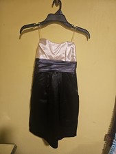 NWT Juniors Size 3 Speechless Black & White Strapless Formal Evening Party Dress