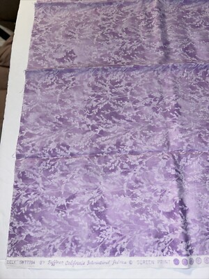 cotton quilt craft fabric Purple Silver Hoffman California Inter. 1/2 Yard X 42 