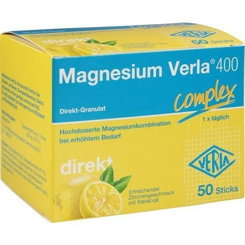 VERLA-PHARM ARZNEIMITTEL GMBH & CO. KG MAGNESIUM VERLA 400 Direkt-Granulat 50 St PZN 16154478