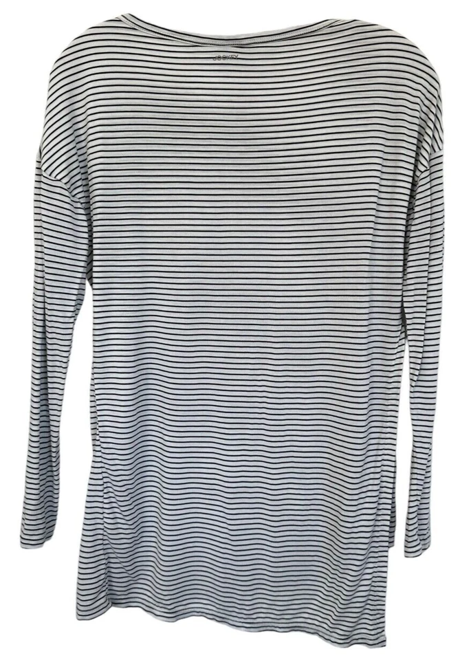 Top deportivo activo de manga larga Jockey para mujer talla S a rayas blancas y negras Foto 2 de 4