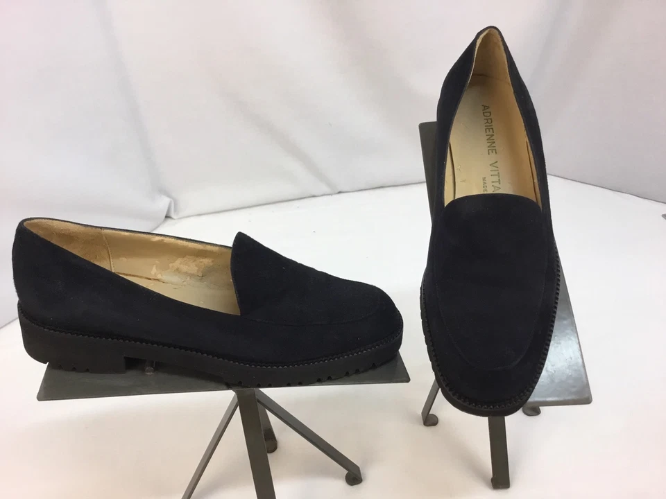 Adrienne Vittadini Pumps Shoes Sz 6 B Black Suede Made Italy Worn Once YGI F7 - Image 2 of 4