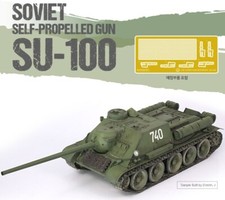 1/35 SU-100 SELF-PROPELLED GUN TANK SOVIET ARMY PLA MODEL KIT DIORAMA 13544