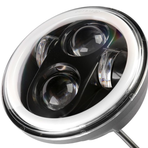 For 1965-1978 Ford LTD 4Pcs 5.75" LED Headlights Hi-Lo RGB Angel Eyes bluetooth - Foto 9 di 12