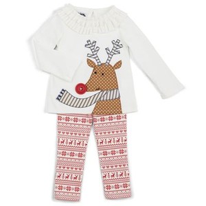 Mud Pie Little Girls Owl Tunic and Legging Set 0-6M