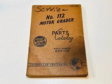 OEM Factory Caterpillar Cat Parts Book Manual Catalog Motor Grader No. 112 82F