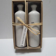 Rae Dunn Oil & Vinegar Cruet Set New