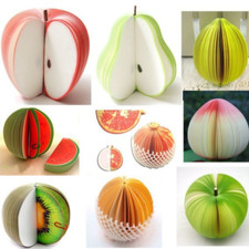 2pcs 3D Memo Pad Notepad Post Note Pad Scratch Paper Creative Fruit Shape