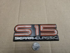 GMC OEM S15 S 15 Sierra Front Fender Emblem Badge Logo Nameplate Name Insignia