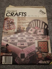 McCall’s Crafts 3197 Patchwork Quilt Pattern Uncut