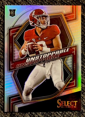 2023 Bryce Young Select Draft Picks Unstoppable Rookie Silver Prizm #UN-1