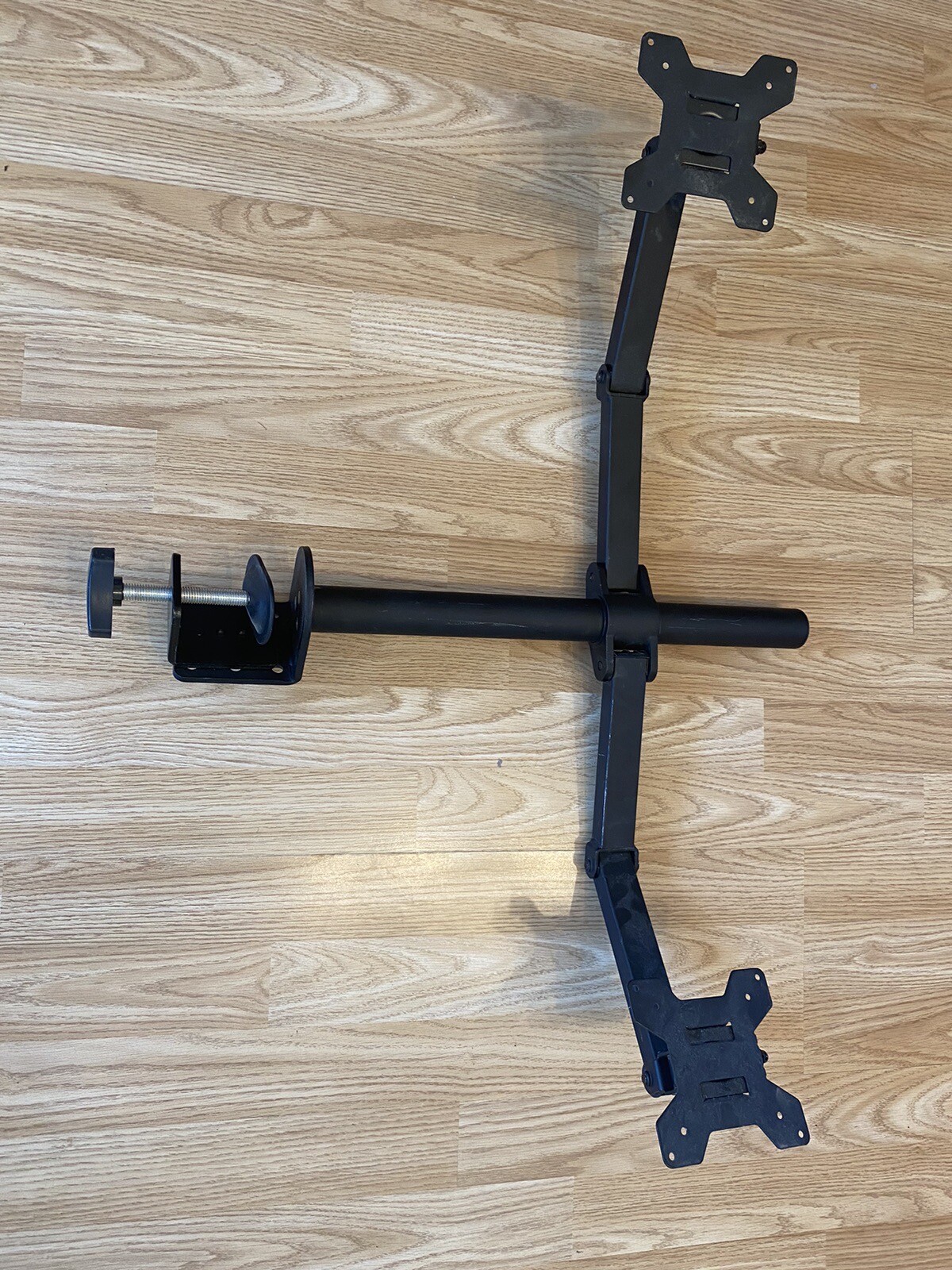 1home MDM 002 13”-27” Twin Dual Tilt Swivel Ergonomic Desk Mount  