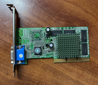 PINE AGP Vintage Video Card Nvidia Riva TNT2 M64 32MB VARM649PS (3DMark  TESTED)
