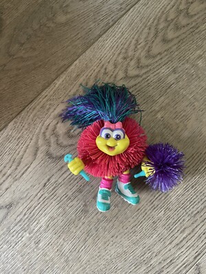 Vintage 1995 Odzzon Koosh Lings Kids Pink Yellow Green Girl Bendable Rare