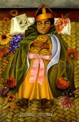 FRIDA KAHLO Art Poster or Canvas Print ''Small Dimas Rosas''
