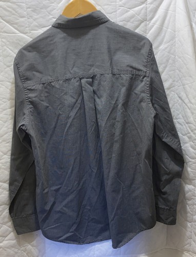 Chaps Men’s Medium Charcoal Gray Long Sleeve Button Up Casual Dress Shirt - Bild 5 von 5
