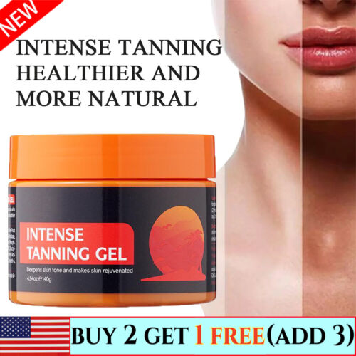 Intensive Tanning Shimmer Gel, Skin Intense Tanning Gel for Body