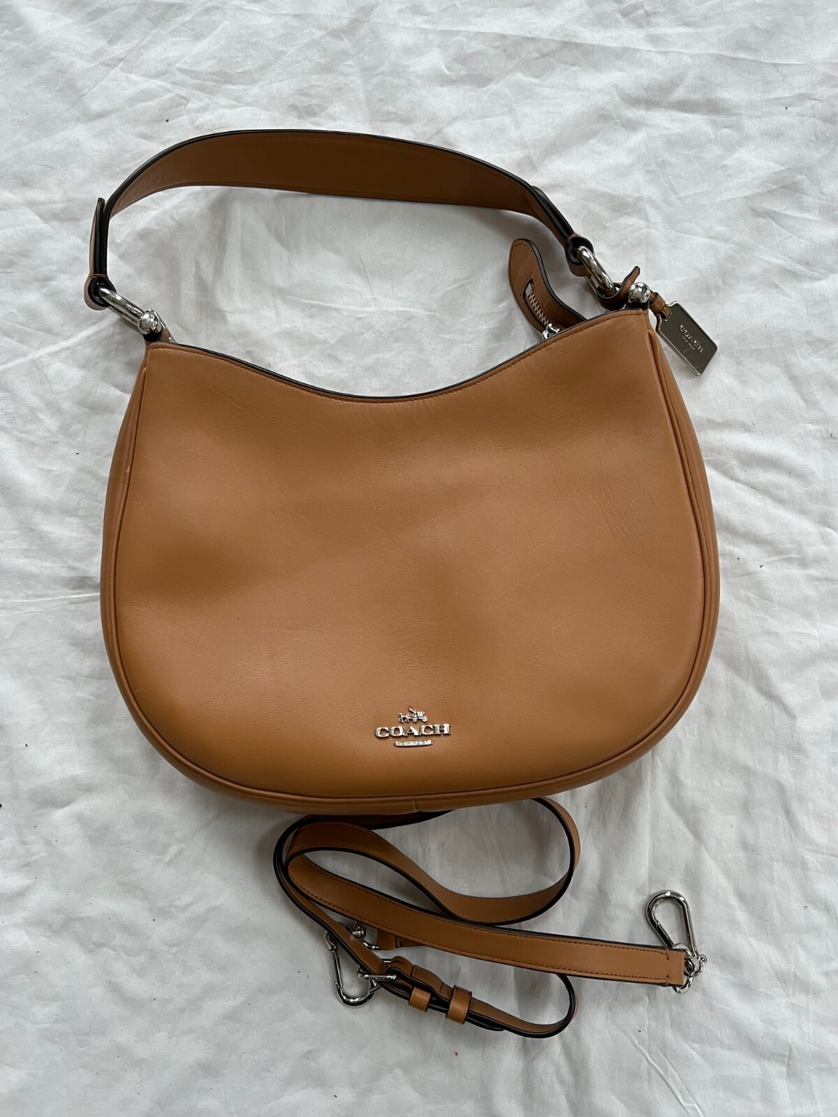 Coach Tan Leather Hobo/Shoulder Bag Gem