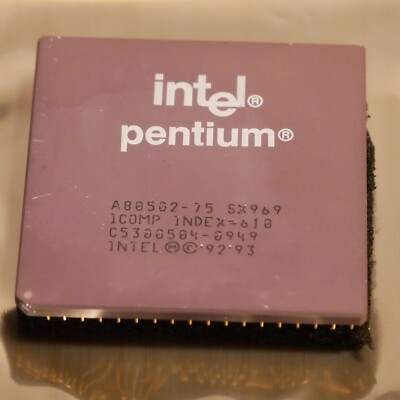 Intel Pentium A80502-75 75MHz SX969 CPU Processor Tested & Working 04