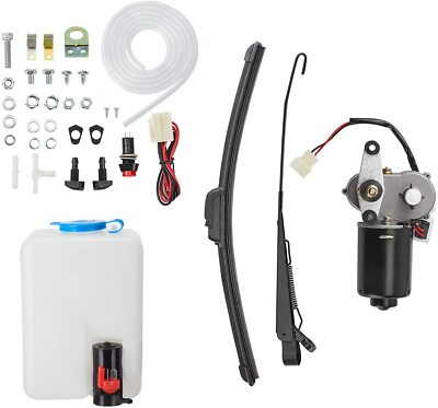 #ad UTV 12V Electric Windshield Wiper Motor Kit Washer Bottle For Can Am Maverick X3 $37.99