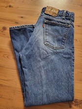 Vintage 80s Levis 40509-0215 Orange Tab Jeans 34x30
