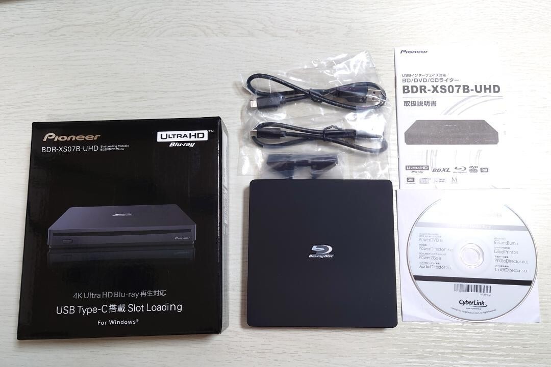 Pioneer BDR-XD07J-UHD Blu-rayドライブ Pioneer BDR-XS07B-UHD 外付け