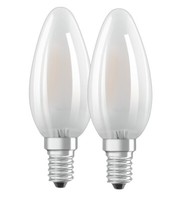 2Er-Pack E14 Osram Led Star Retrofit Lampe Matt 4W Wie 40W NeutralweißEs Licht