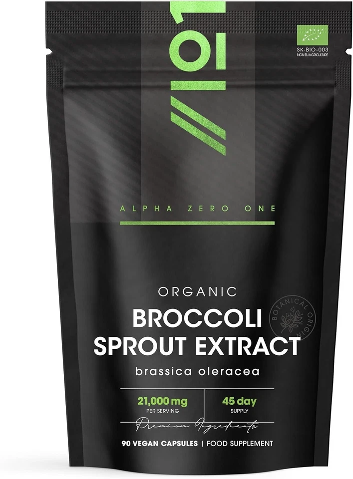 BRANDED Broccoli Sprout 21000mg Extract Superfood Powder Capsules x 90 Supergreens