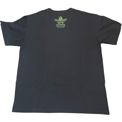 Vintage A Bathing Ape BAPE Big Ape Head Logo Black T-Shirt Size
