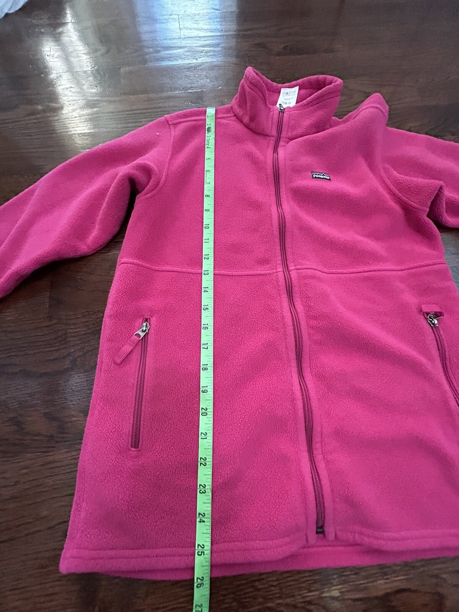Patagonia Fleece Jacket Pink Raspberry Girls XXL Also Fits