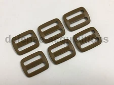 SET OF 6 Duraflex 1" Tri glide Sliplock Strap Adjust COYOTE Military Sling
