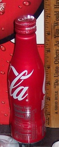 2019 ORIGINAL TASTE COCA COLA 8.5 OZ ALUMINUM BOTTLE CAN FULL - Picture 3 of 4