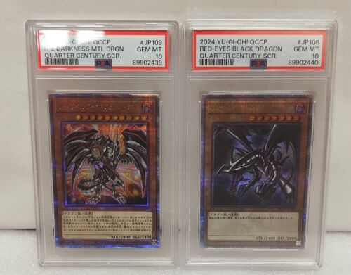 PSA 10 Red-Eyes Black Dragon - Quarter Century QCCP-JP108 25th side:Pride - Picture 1 of 5