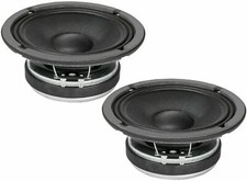 AUTHENTIC 2 x Faital Pro 6FE200 6" MidRange 260W Audio Speaker 4 Ohm 95dB