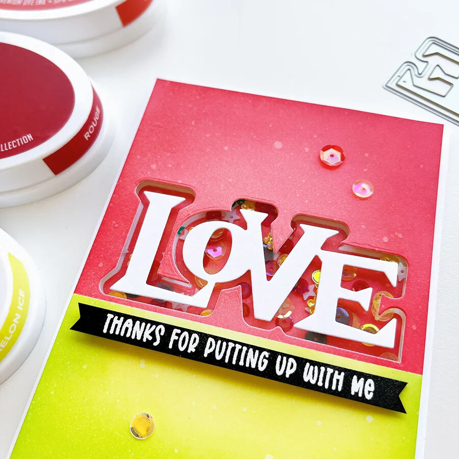 Metal Cutting Dies Layered Love Scrapbooking Embossing Paper Card