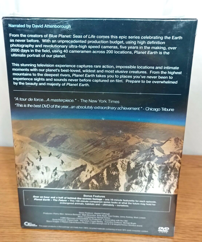 2007 PLANET EARTH 5 Disc Set DVD BBC America Video FACTORY SEALED - Picture 2 of 3