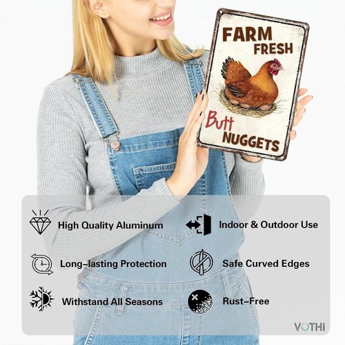 Funny Chicken Coop Signs;I Love My Ladies;Vintage Kitchen Decor for Chicken Owne - Picture 15 of 65