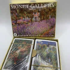 Monet Gallery Gardens Piatnik Playing Cards Made In Austria No. 2108 2-Decks