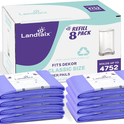 Refills Compatible with Dekor Classic Diaper Pail Refills | 8 Count for 4752 Dia - Picture 11 of 11