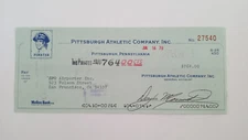 SFO Airporter Inc.: 1978 Pittsburgh Pirates Expense Check