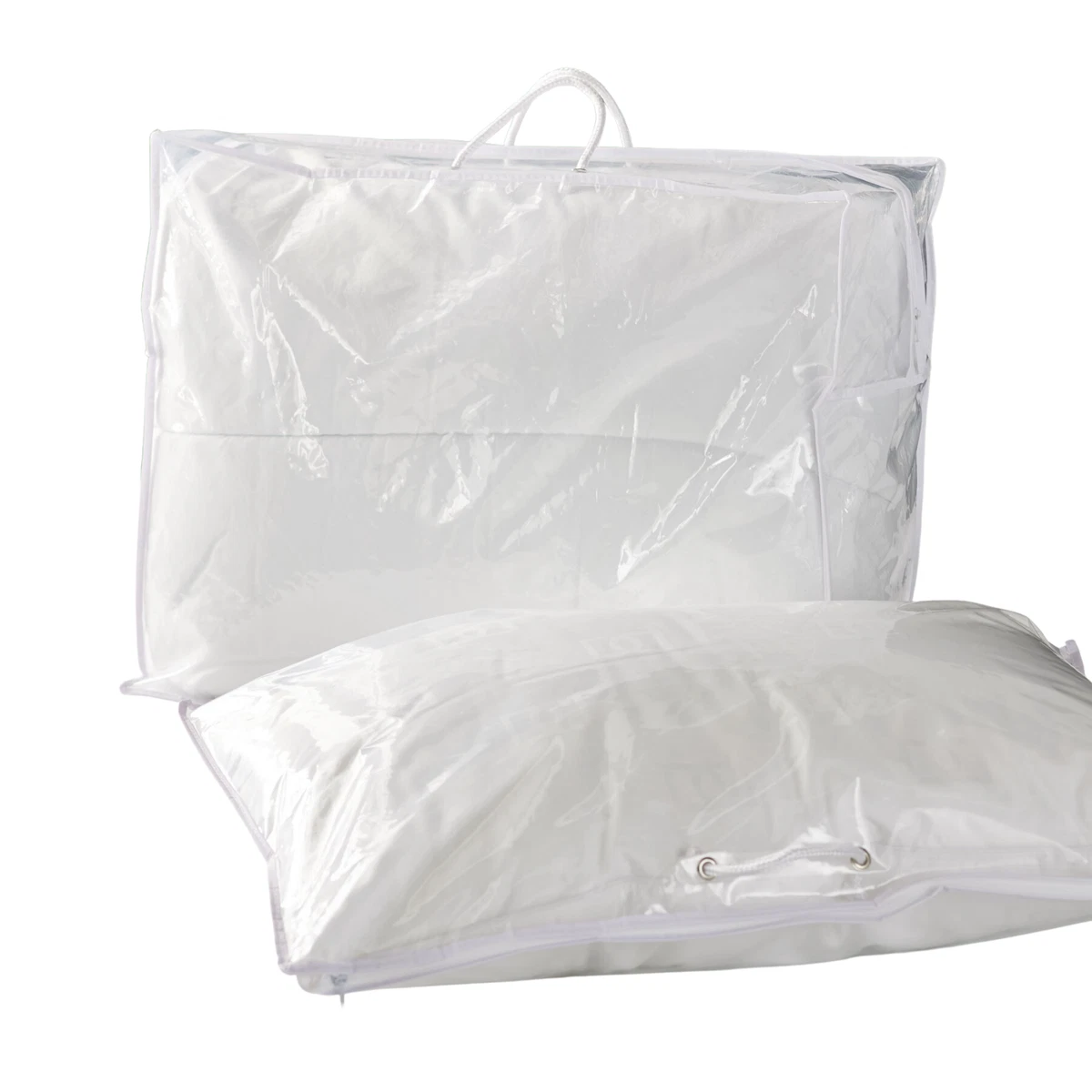 Transparent white food snack plastic pillow bag Vector Image