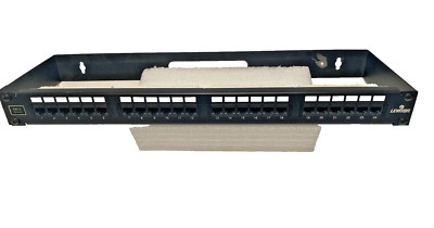 Leviton 24-Port Cat5 Rackmount Patch Panel   59484-U24   Used, Working