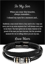To My Son Bracelet, Bracelet for Son from Parents, Bracelet For Son From Mom, Br
