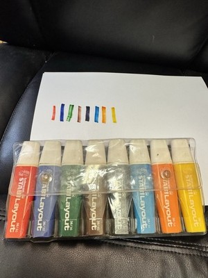 Rare! Vintage Schwan StabiloBoss Stabilo STABILayout Color 8 Markers PENS work