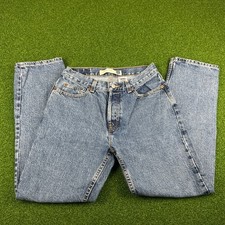 Vintage 90s Gap Blue Medium Wash Denim Low Rise Straight Ankle Jeans Sz 6
