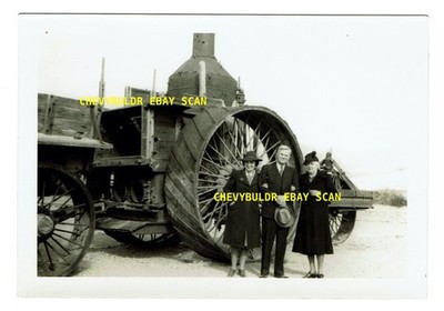 1941 Borax Mine Death Valley Old Dinah Steam Tractor Vintage Photograph