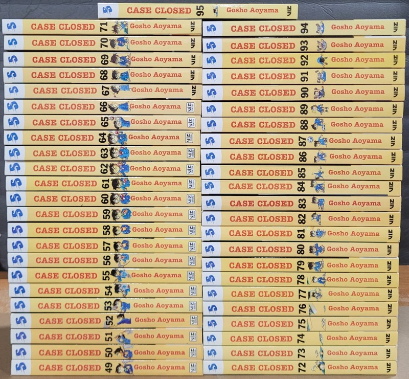 Case Closed English Manga Set Volumes 48-97 Gosho Aoyama Viz Media Brand New