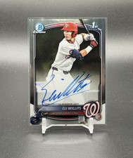 ELI WILLITS 2025 Bowman Draft Chrome Autograph Auto CPA-EW- Washington Nationals