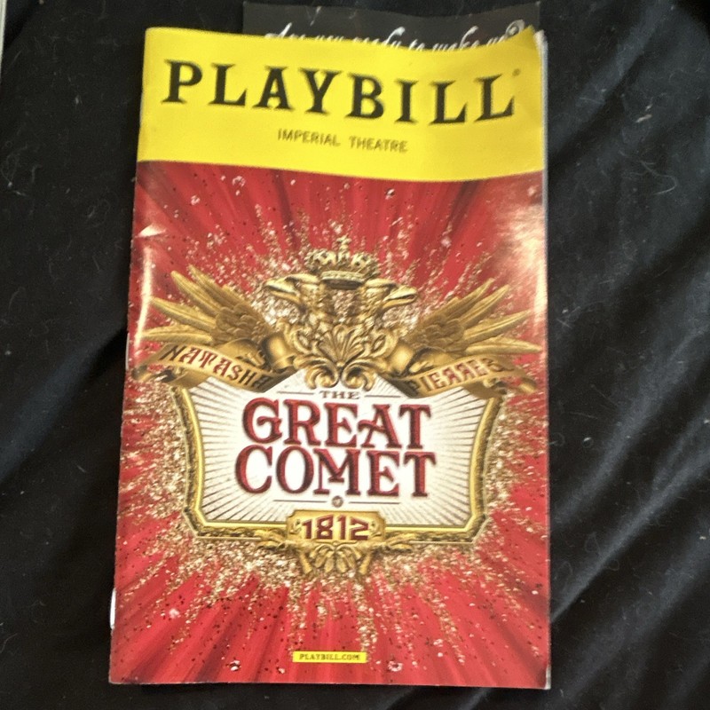 Original Theater Playbill - The Great Comet, Imperial Theatre